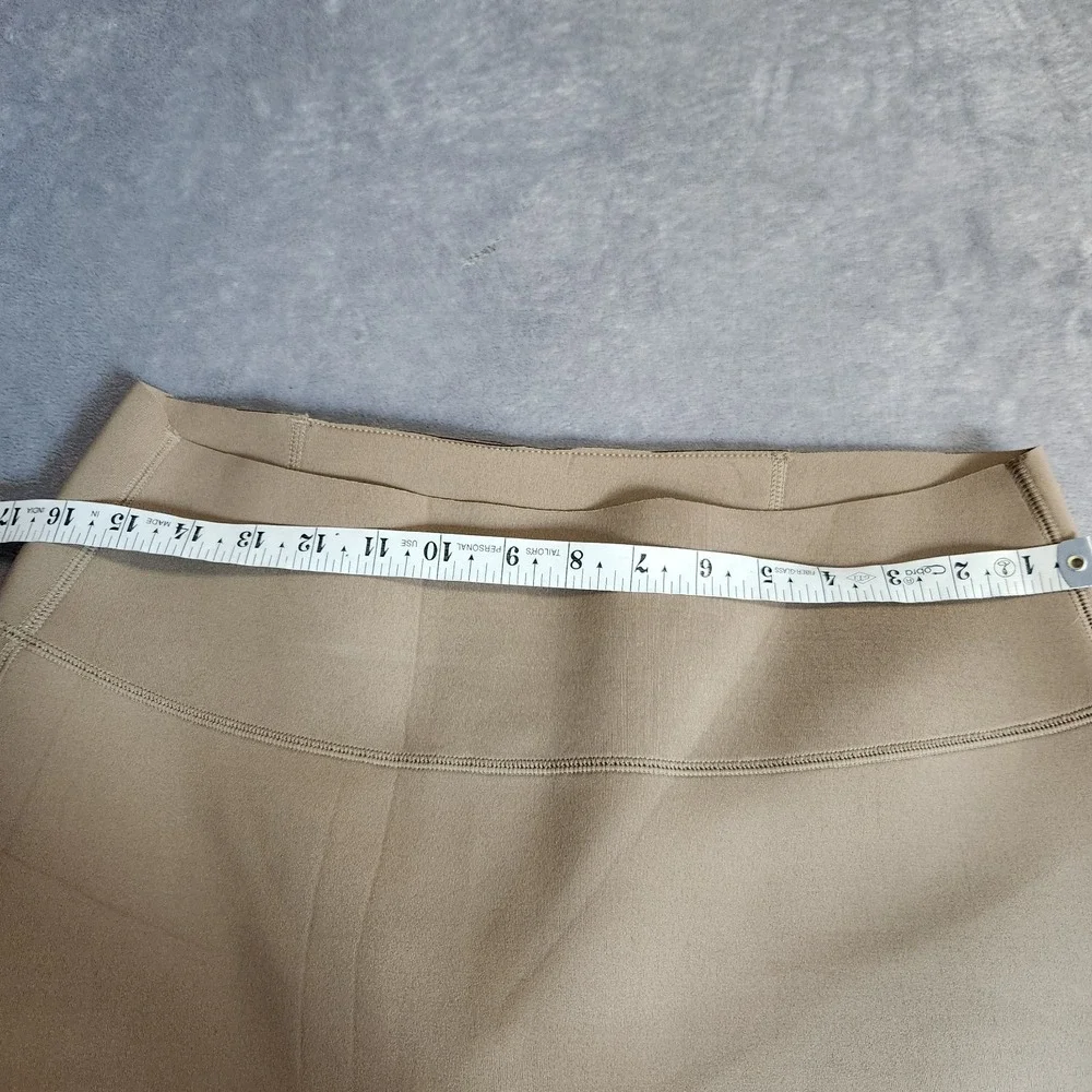 New SKIMS Sport Swim Scuba High Waisted Ankle Zip Leggings Desert 2X Tan